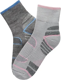 Magellan Outdoors Women's Mesh Stripe Crew Socks 2-Pack
