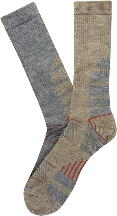 Magellan Outdoors Men's Stripe Crew Socks 2-Pack