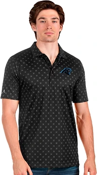 Antigua Men's Carolina Panthers Short Sleeve Polo Shirt