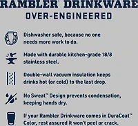 YETI Rambler 20 oz Travel Mug with Stronghold Lid