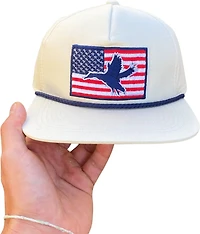 BURLEBO Men's American Flag Duck Cap
