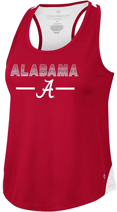 Colosseum Athletics Women's University of Alabama Sachs Racerback Tank Top