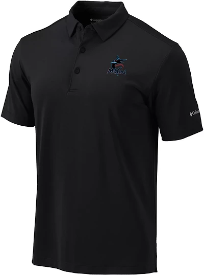 Columbia Sportswear Men's Miami Marlins Drive Polo Shirt