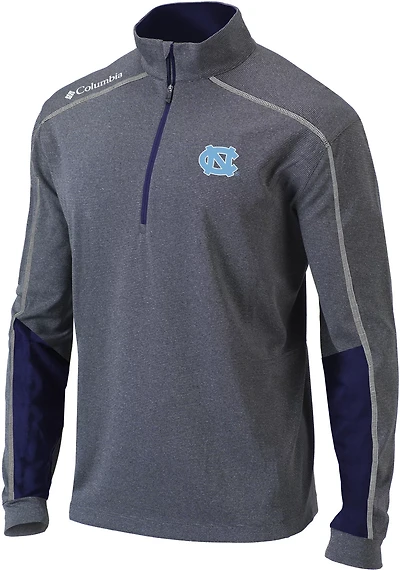 Columbia Sportswear Men’s University of North Carolina Omni-WICK Heathered Shotgun 2.0 1/4 Zip Shirt