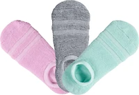 BCG Women's HV Terry Stripes Footie Socks 3-pack