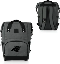 Picnic Time Carolina Panthers On The Go Roll-Top Cooler Backpack
