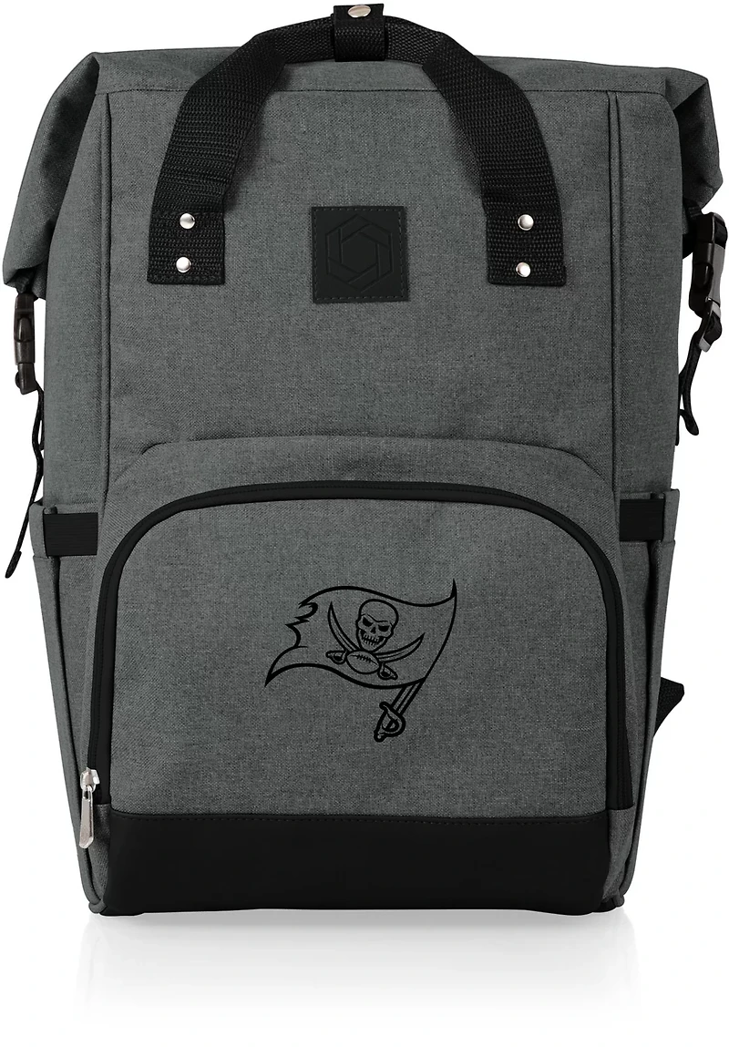 Picnic Time Tampa Bay Buccaneers On The Go Roll-Top Cooler Backpack