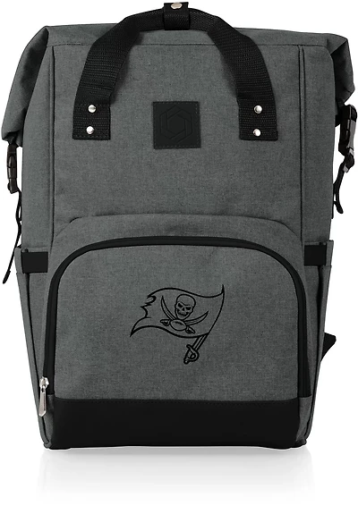 Picnic Time Tampa Bay Buccaneers On The Go Roll-Top Cooler Backpack