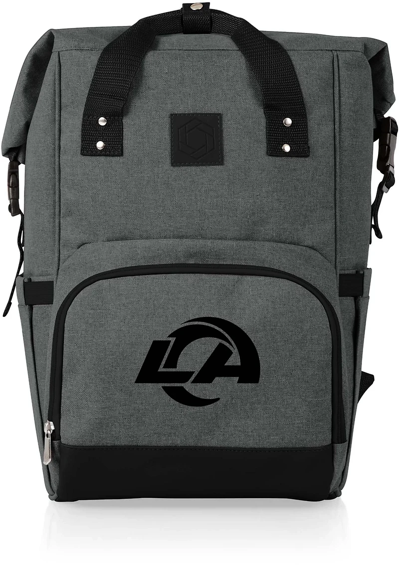 Picnic Time Los Angeles Rams On The Go Roll-Top Cooler Backpack
