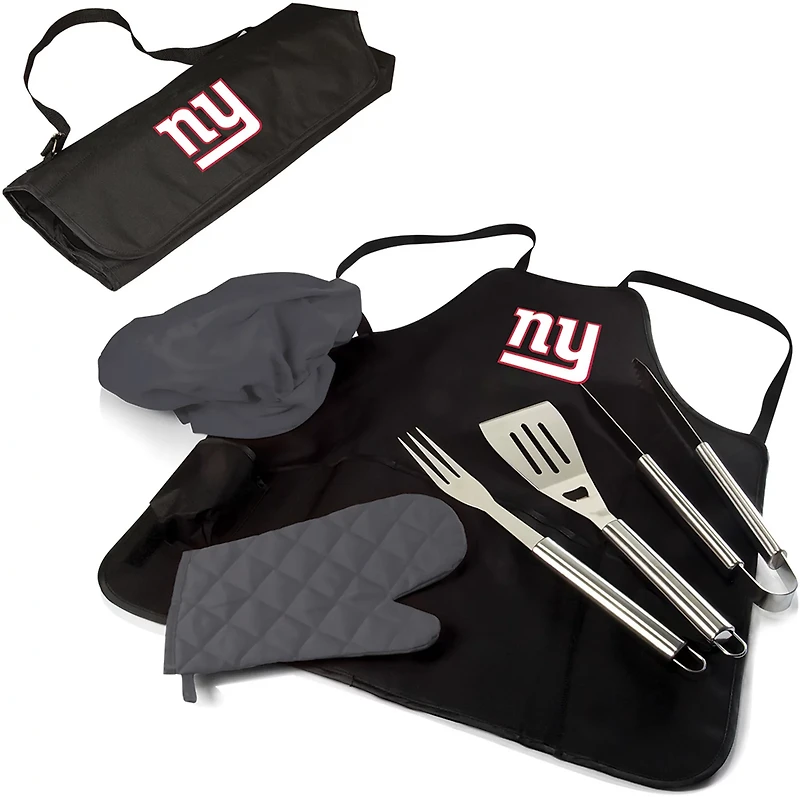 Picnic Time New York Giants BBQ Apron Tote Pro Grill Set