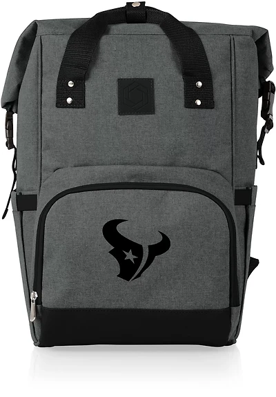 Picnic Time Houston Texans On The Go Roll-Top Cooler Backpack