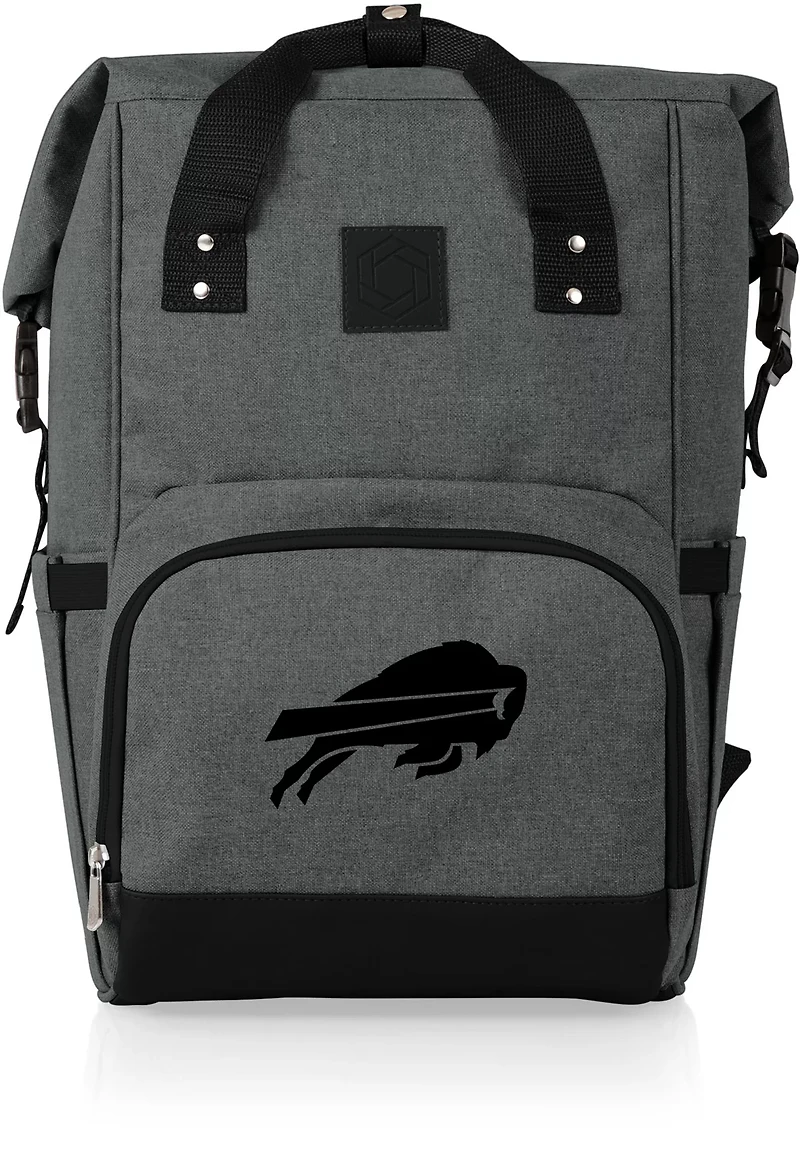 Picnic Time Buffalo Bills On The Go Roll-Top Cooler Backpack