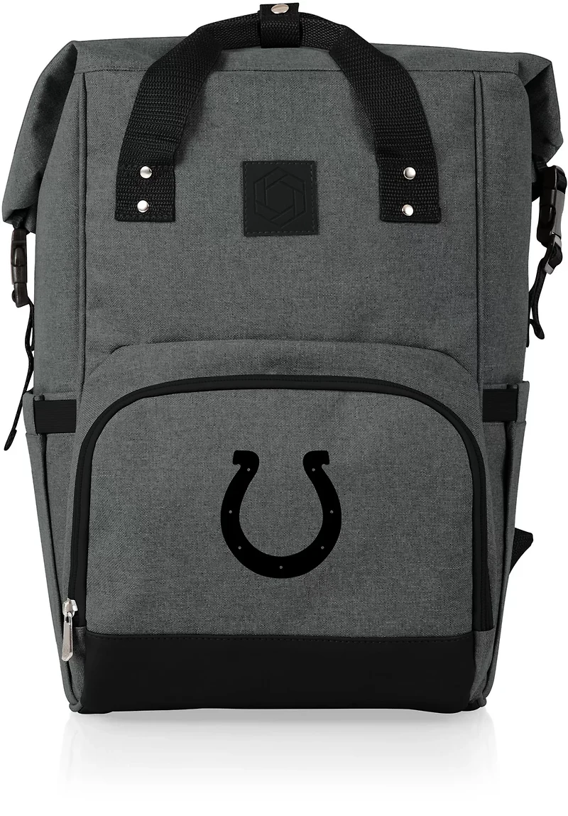 Picnic Time Indianapolis Colts On The Go Roll-Top Cooler Backpack