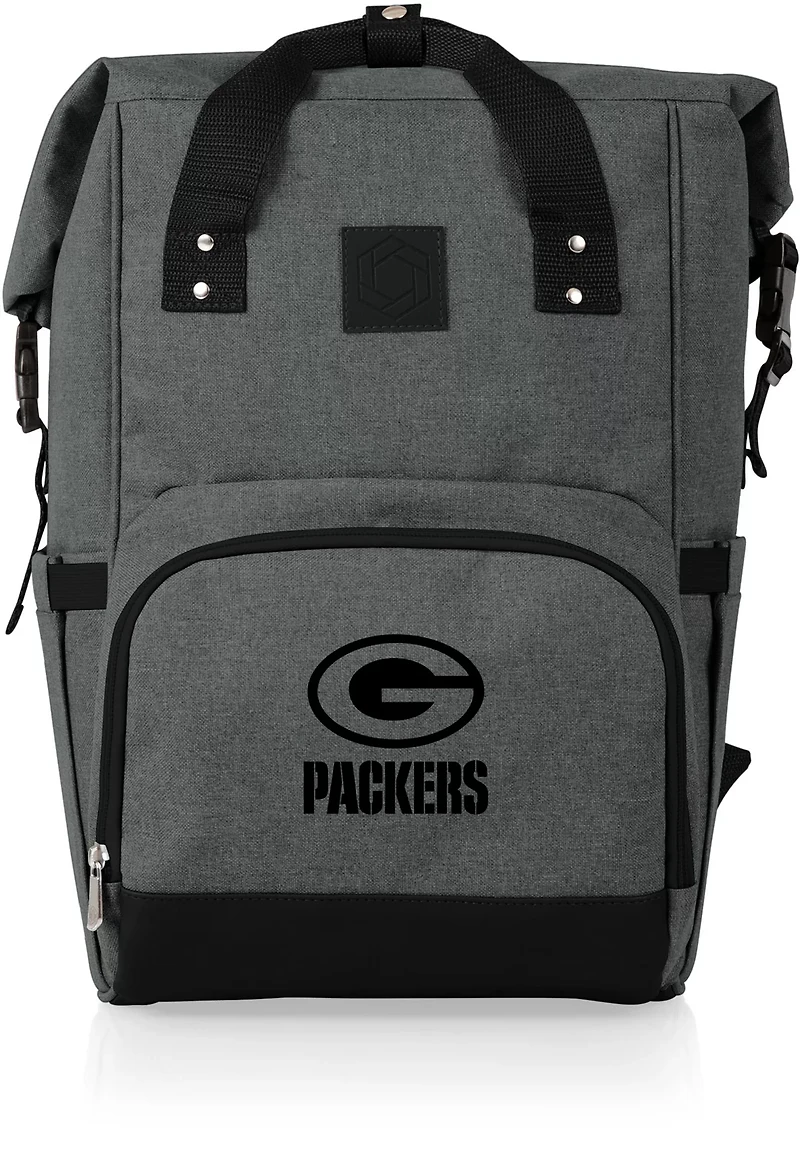 Picnic Time Green Bay Packers On The Go Roll-Top Cooler Backpack