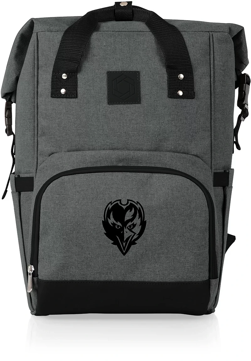 Picnic Time Baltimore Ravens On The Go Roll-Top Cooler Backpack