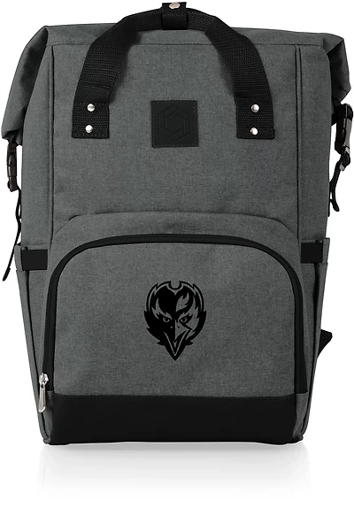 Picnic Time Baltimore Ravens On The Go Roll-Top Cooler Backpack