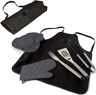 Picnic Time Carolina Panthers BBQ Apron Tote Pro Grill Set