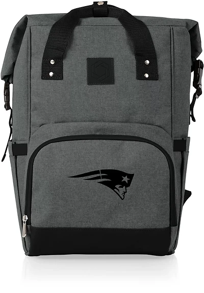 Picnic Time New England Patriots On The Go Roll-Top Cooler Backpack