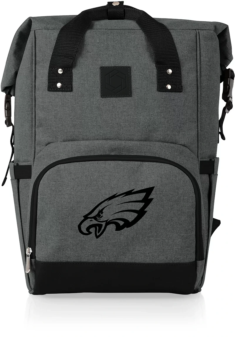 Picnic Time Philadelphia Eagles On The Go Roll-Top Cooler Backpack
