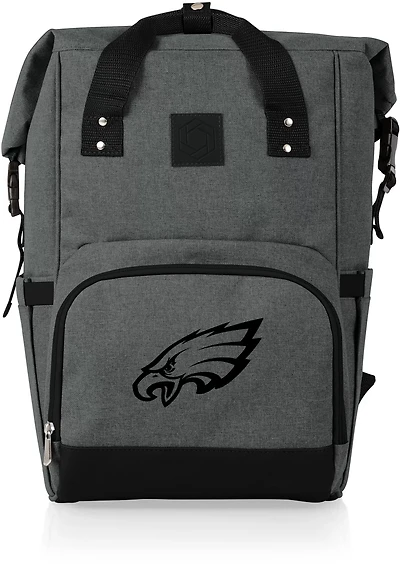 Picnic Time Philadelphia Eagles On The Go Roll-Top Cooler Backpack