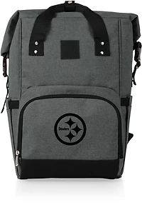 Picnic Time Pittsburgh Steelers On The Go Roll-Top Cooler Backpack