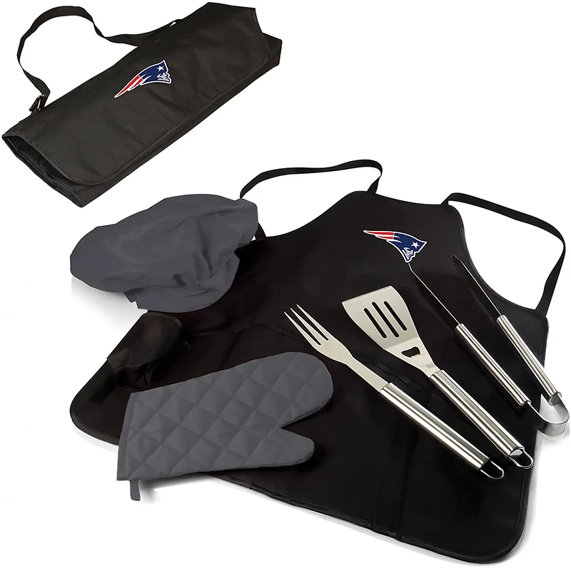 Picnic Time New England Patriots BBQ Apron Tote Pro Grill Set