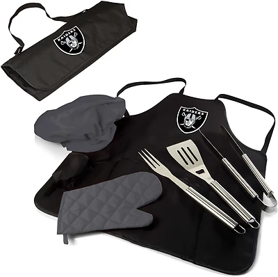 Picnic Time Oakland Raiders BBQ Apron Tote Pro Grill Set