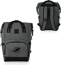 Picnic Time Miami Dolphins On The Go Roll-Top Cooler Backpack
