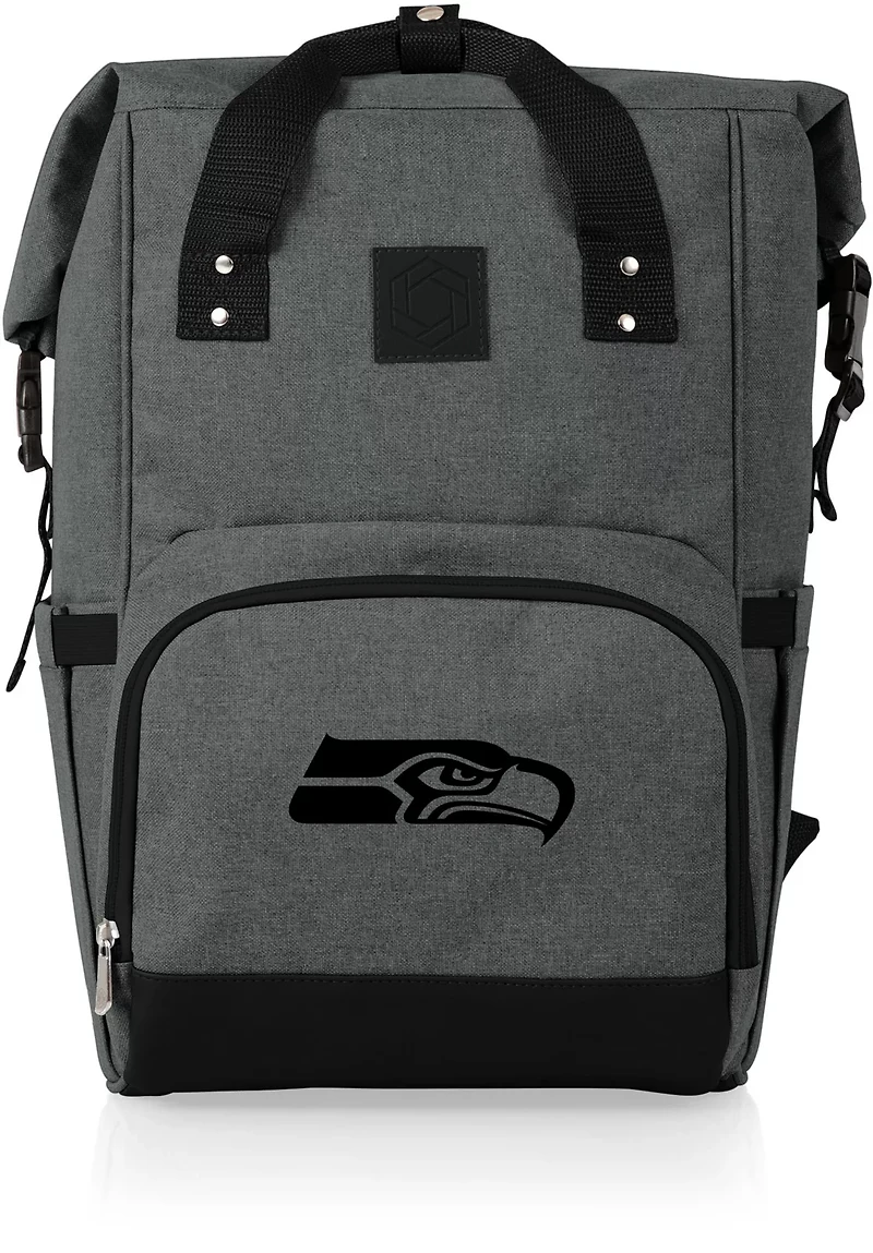Picnic Time Seattle Seahawks On The Go Roll-Top Cooler Backpack