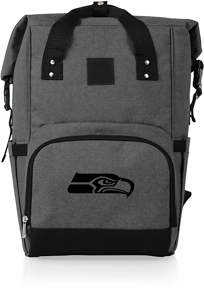 Picnic Time Seattle Seahawks On The Go Roll-Top Cooler Backpack