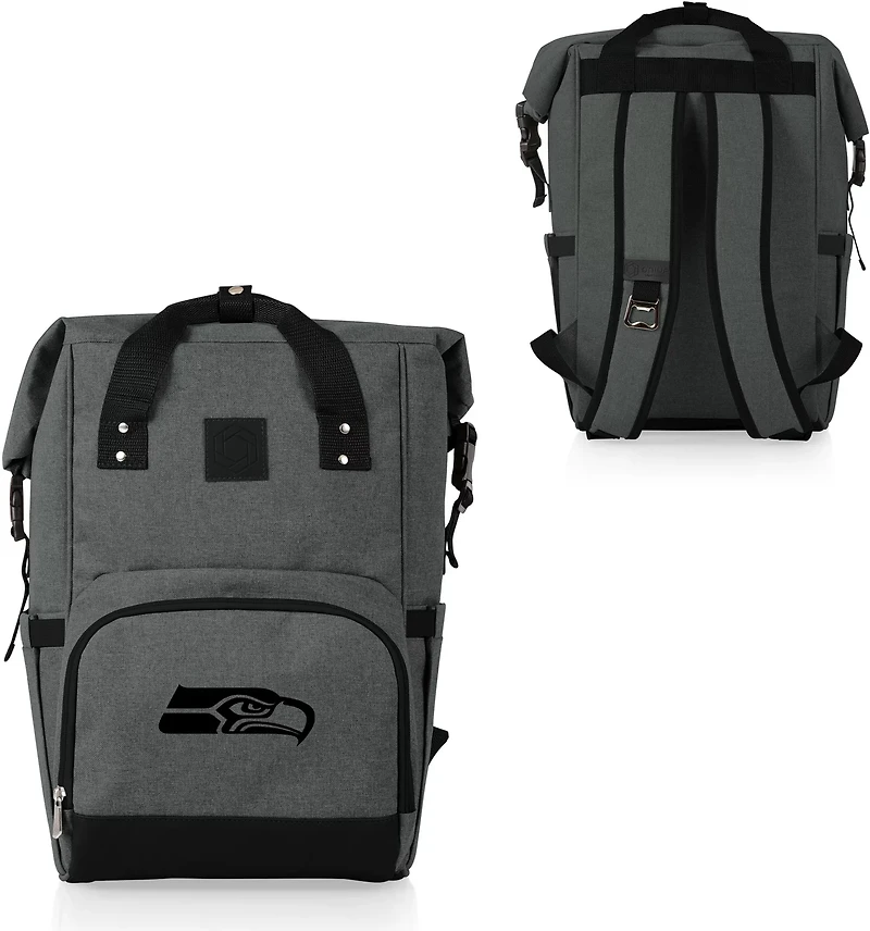 Picnic Time Seattle Seahawks On The Go Roll-Top Cooler Backpack