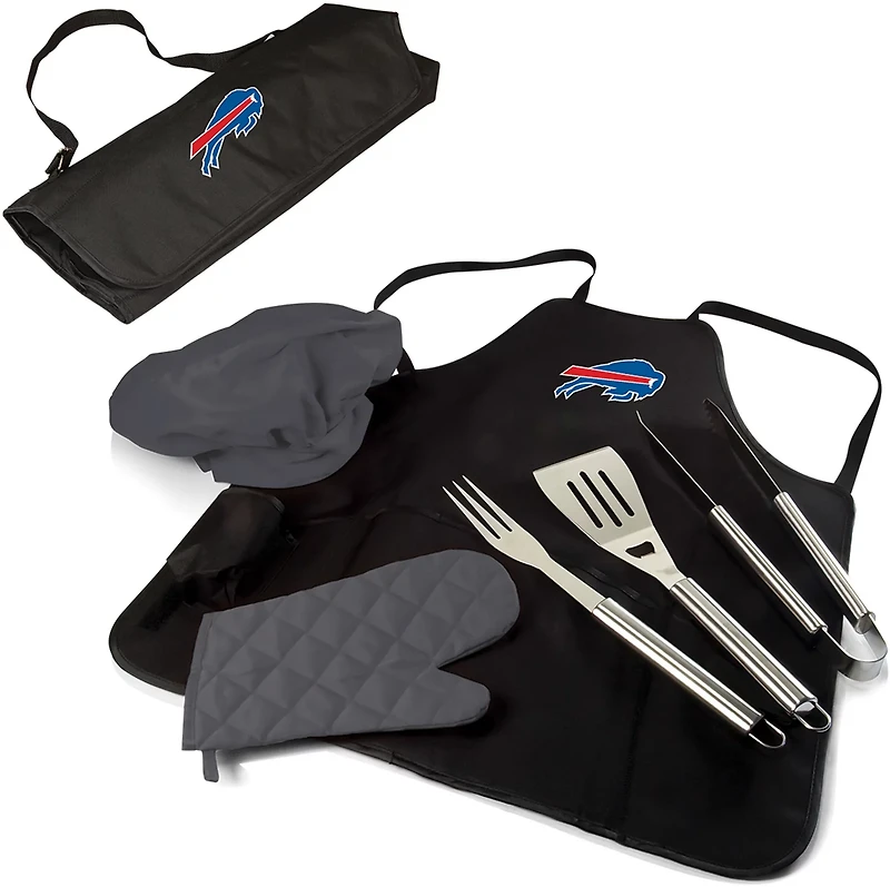 Picnic Time Buffalo Bills BBQ Apron Tote Pro Grill Set