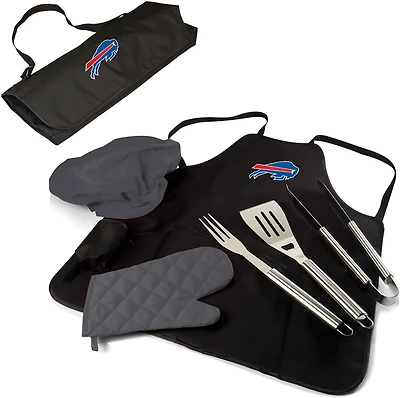 Picnic Time Buffalo Bills BBQ Apron Tote Pro Grill Set