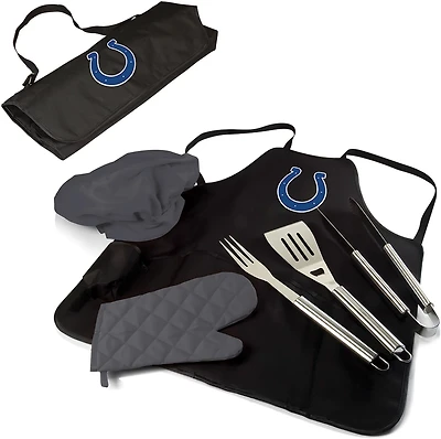 Picnic Time Indianapolis Colts BBQ Apron Tote Pro Grill Set