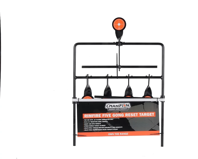 Champion Rimfire Five Gong Resetting Target