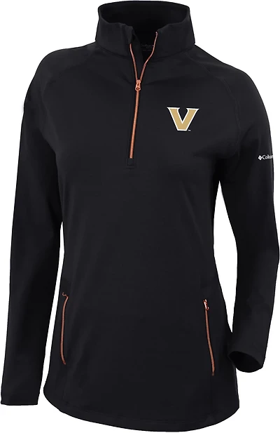 Columbia Sportswear Women’s Vanderbilt University Omni-WICK Outward Nine 1/4-Zip Shirt