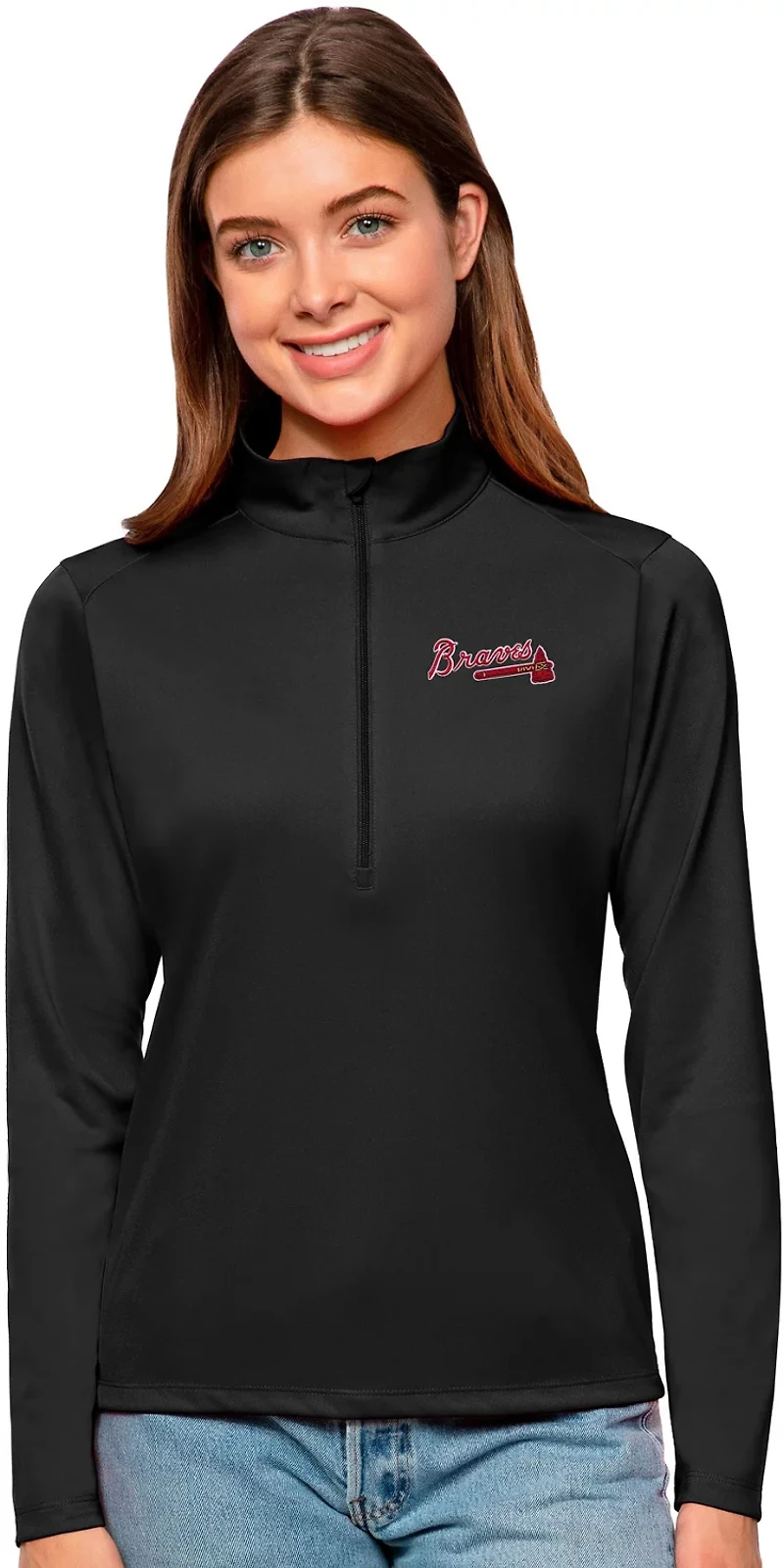 Antigua Women's Atlanta Braves Tribute Pullover