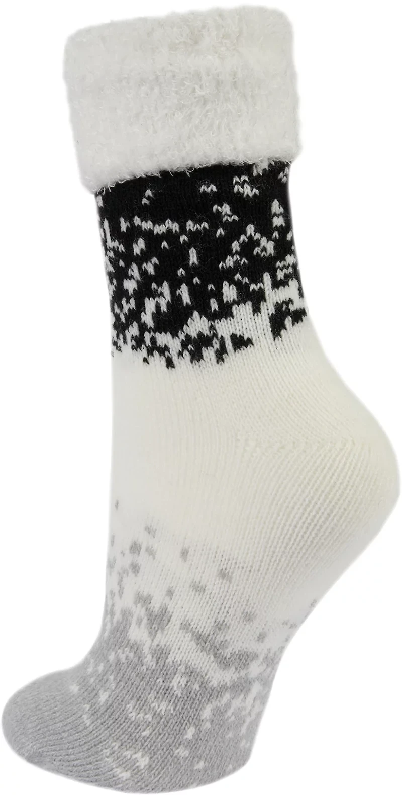 Magellan Women's Fold-Over Splatter Zephyr Crew Lodge Socks