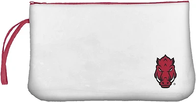 Logo Brands University of Arkansas Clear Wristlet