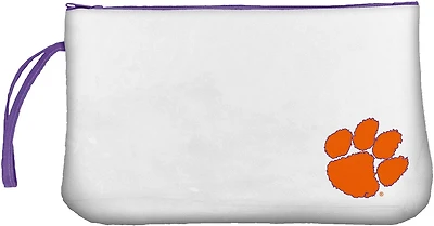 Logo Brands Clemson University Clear Wristlet