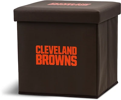 Franklin Cleveland Browns Storage Ottoman with Detachable Lid