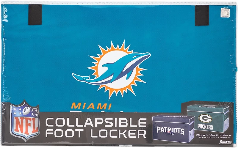 Franklin Miami Dolphins Collapsible Storage Footlocker Bin