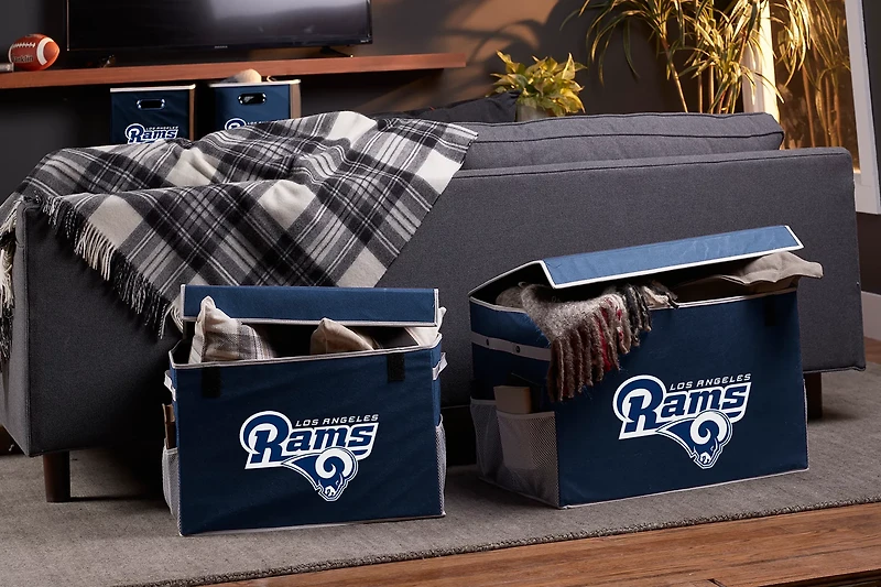 Franklin Los Angeles Rams Collapsible Storage Footlocker Bin
