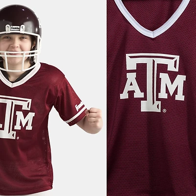 Franklin Youth Texas A&M University Football Helmet and Jersey Uniform Set