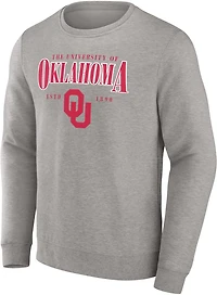 Fanatics Men’s University of Oklahoma True Classics Act Fast Crew Pullover Sweatshirt