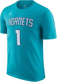 Nike Men's Charlotte Hornets LaMelo Ball #2 Essential N&N T-shirt