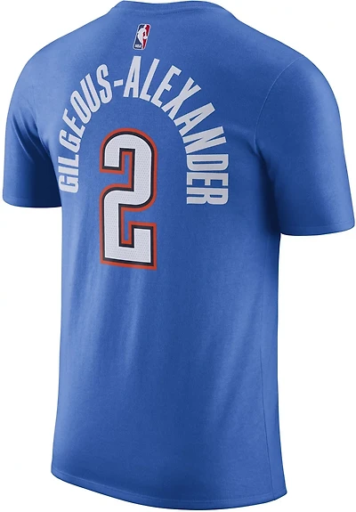 Nike Men's Oklahoma City Thunder Shai Gilgeous-Alexander #2 Essential N&N T-shirt