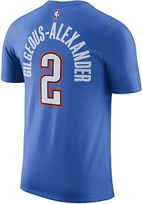 Nike Men's Oklahoma City Thunder Shai Gilgeous-Alexander #2 Essential N&N T-shirt