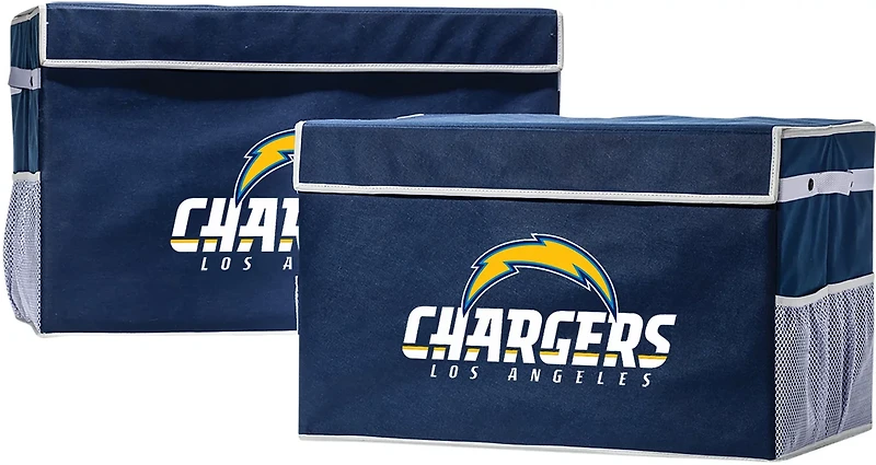 Franklin Los Angeles Chargers Collapsible Storage Footlocker Bin