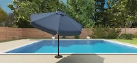 Mosaic Solid 9 ft Patio Umbrella with Closure Strap